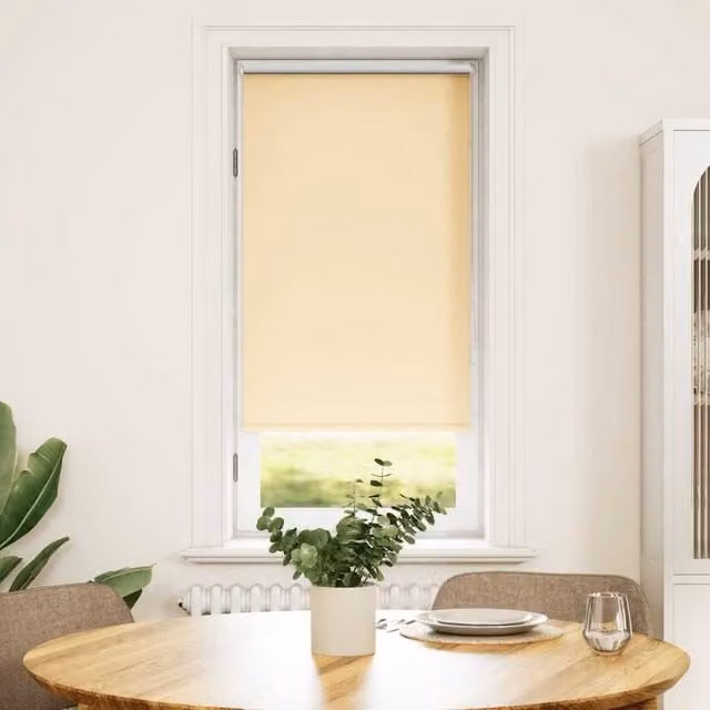 Berkfield Home Blackout Roller Blind, Beige, W: 40 cm, H: 100 cm