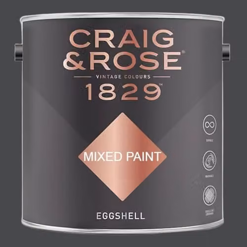 Craig & Rose 1829 Eggshell Paint Stop Jet Black 2.5 l