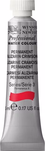 Winsor and Newton Professional Watercolour Paint, Permanent Alizarin Crimson, 5ml