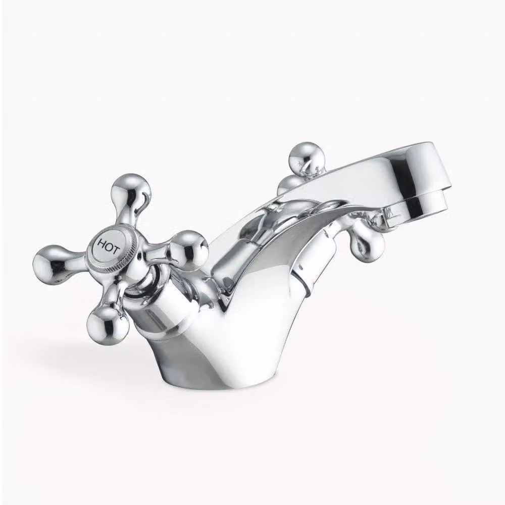 Nes Home Stratford Traditional Basin Mono Mixer or Twin Tap in Chrome Silver – 2