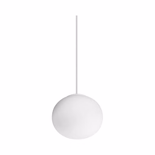 Netlighting White Cotton Globe Pendant Ceiling Light, Diameter: 13 cm
