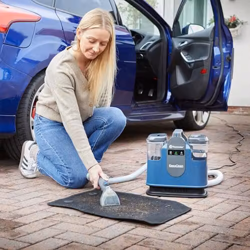 Vacmaster EasyClean Thermo Blue Corded Heated Carpet Spot Cleaner and Handheld Steam Cleaner – 6