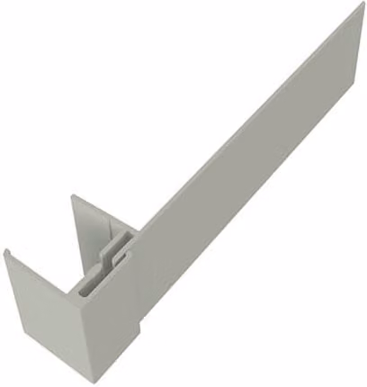 Freefoam Weatherboard Cladding Reveal Liner Trim, 3m, Misty Grey