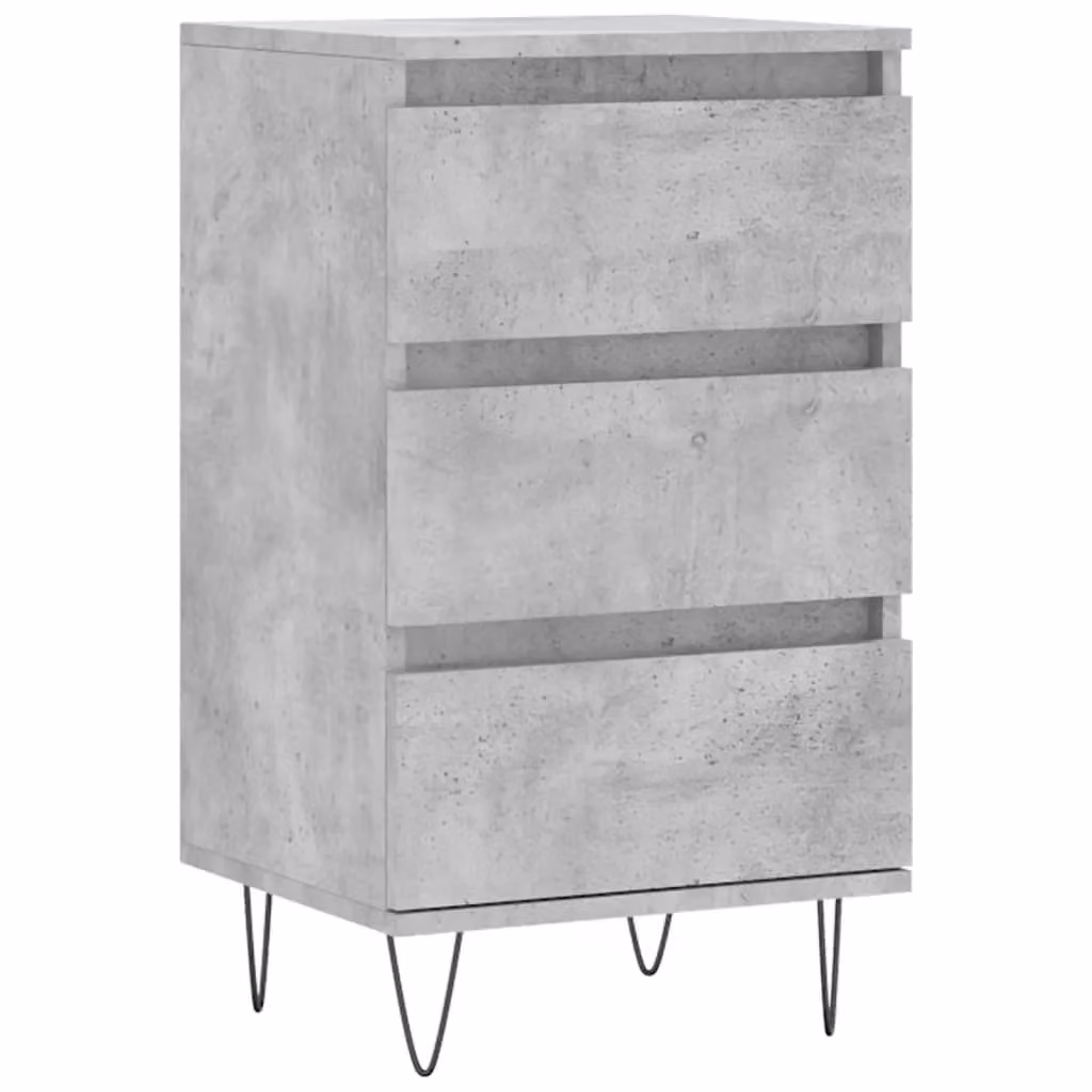 Berkfield Home Modern Sideboard in Concrete Grey, W/D/H: 40 x 35 x 70 cm – 2