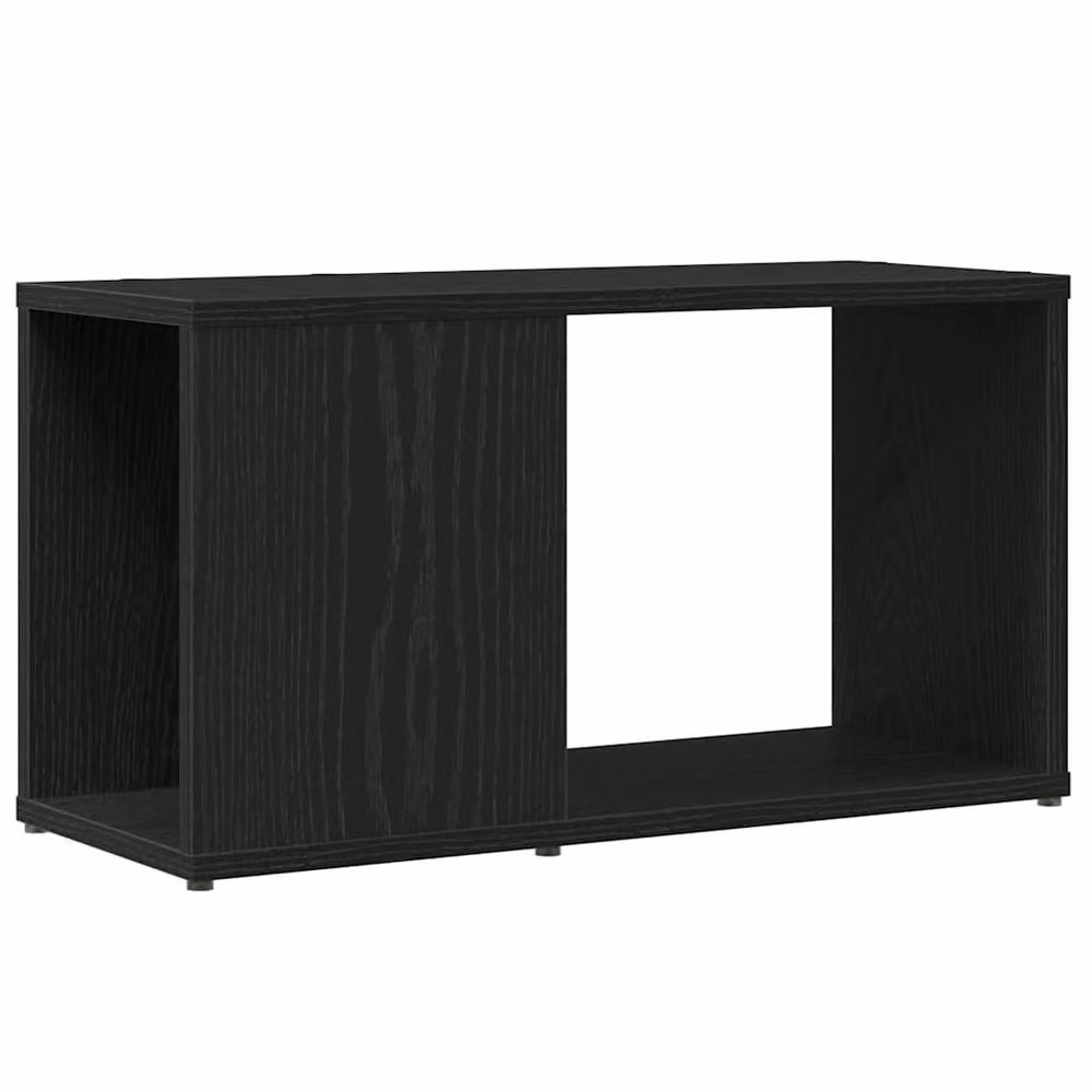 Berkfield Home Black Oak TV Cabinet in Matt Engineered Wood W/D/H: 60 x 24 x 32 cm – 2
