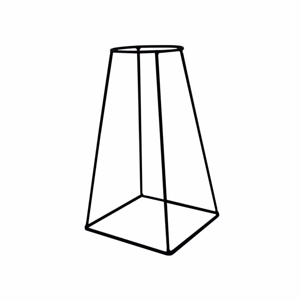 Ivyline Minimo minimalist metal plant stand in matt black, H: 60 cm, D: 26 cm – 2