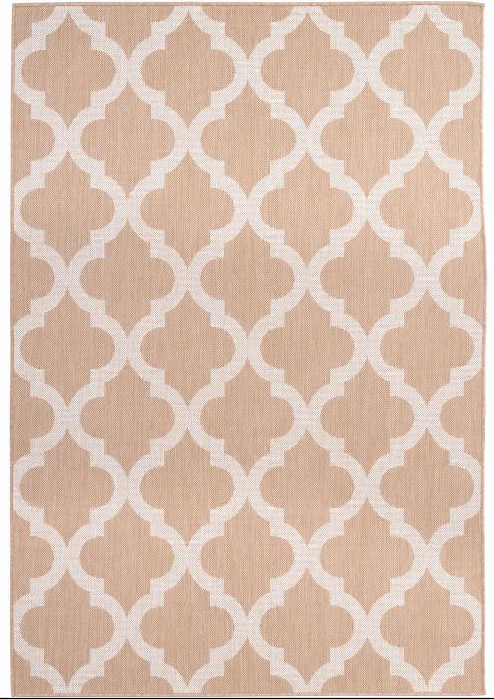 THE RUGS Moroccan Outdoor and Indoor Garden Patio Rug in Beige, W/D: 200 x 290 cm – 2