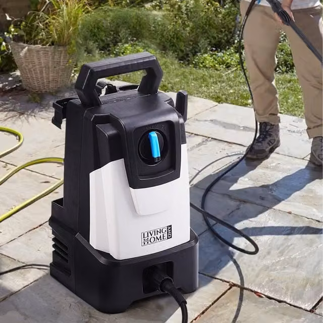 Livingandhome Commercial Portable Electric High Pressure Washer in White and Black