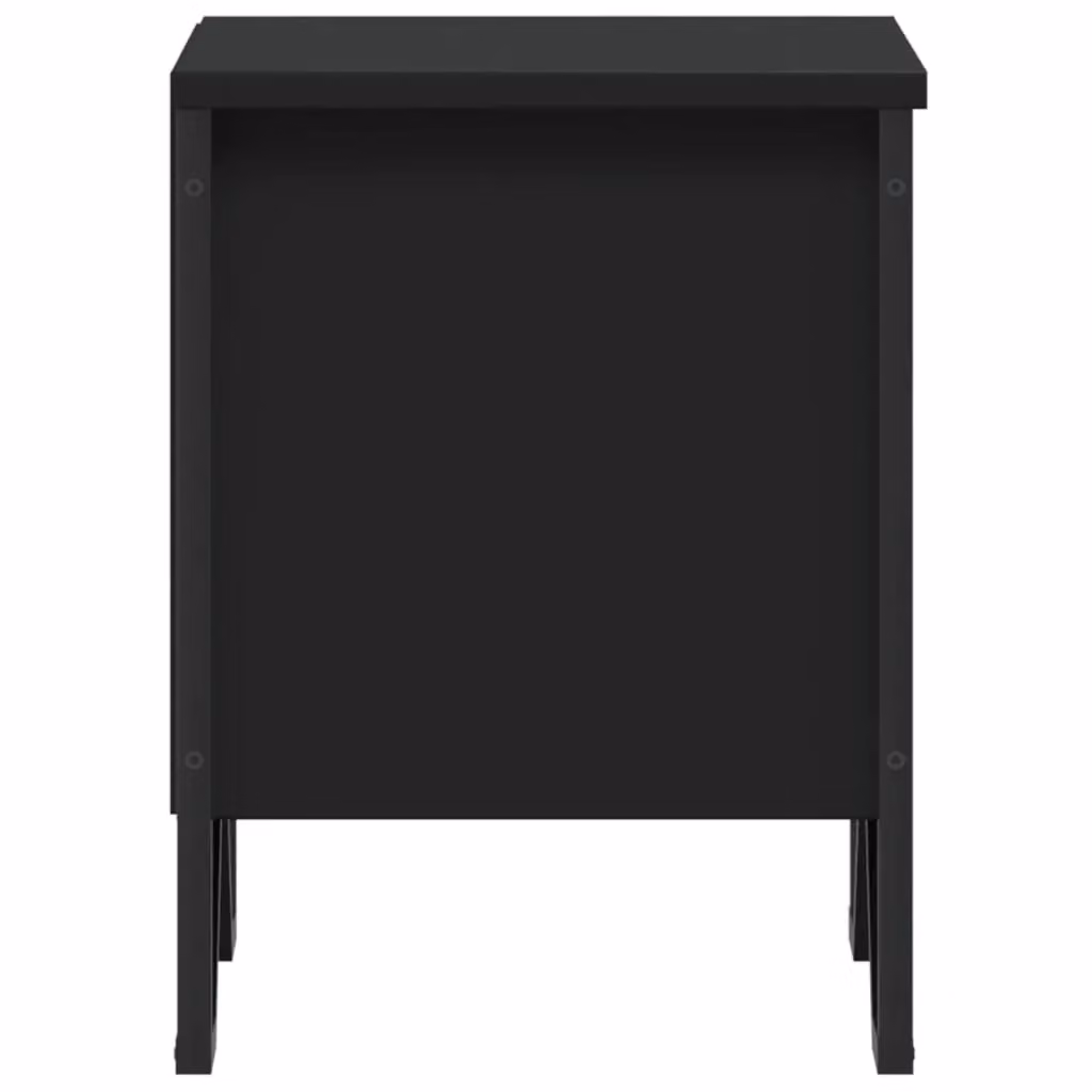 Berkfield Home Set of 2 Black Bedside Cabinets, W/D/H: 40 x 30 x 40 cm – 5
