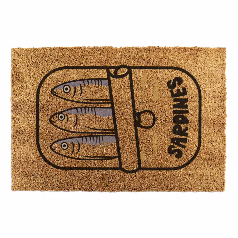 Artsy Mats Sardine Tin Coir Doormat in Brown, W/D: 60 x 40 cm – 4