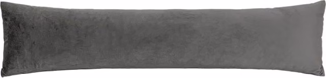 Opulence Velvet Draught Excluder in Grey Steel