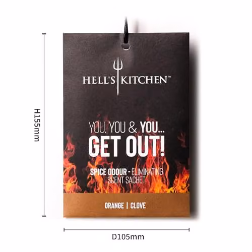 Hell's Kitchen Orange and Clove Scented Sachets, 6 Pack Odour Eliminating Fragrance Sachets for Home, Kitchen and Wardrobe – 2