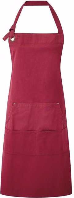 Premier Calibre Heavy Canvas Pocket Apron in Burgundy