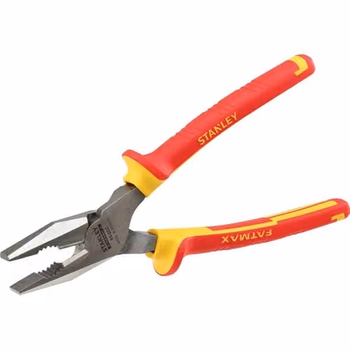 Stanley VDE Combination Pliers, Red and Yellow, 200 mm – 1