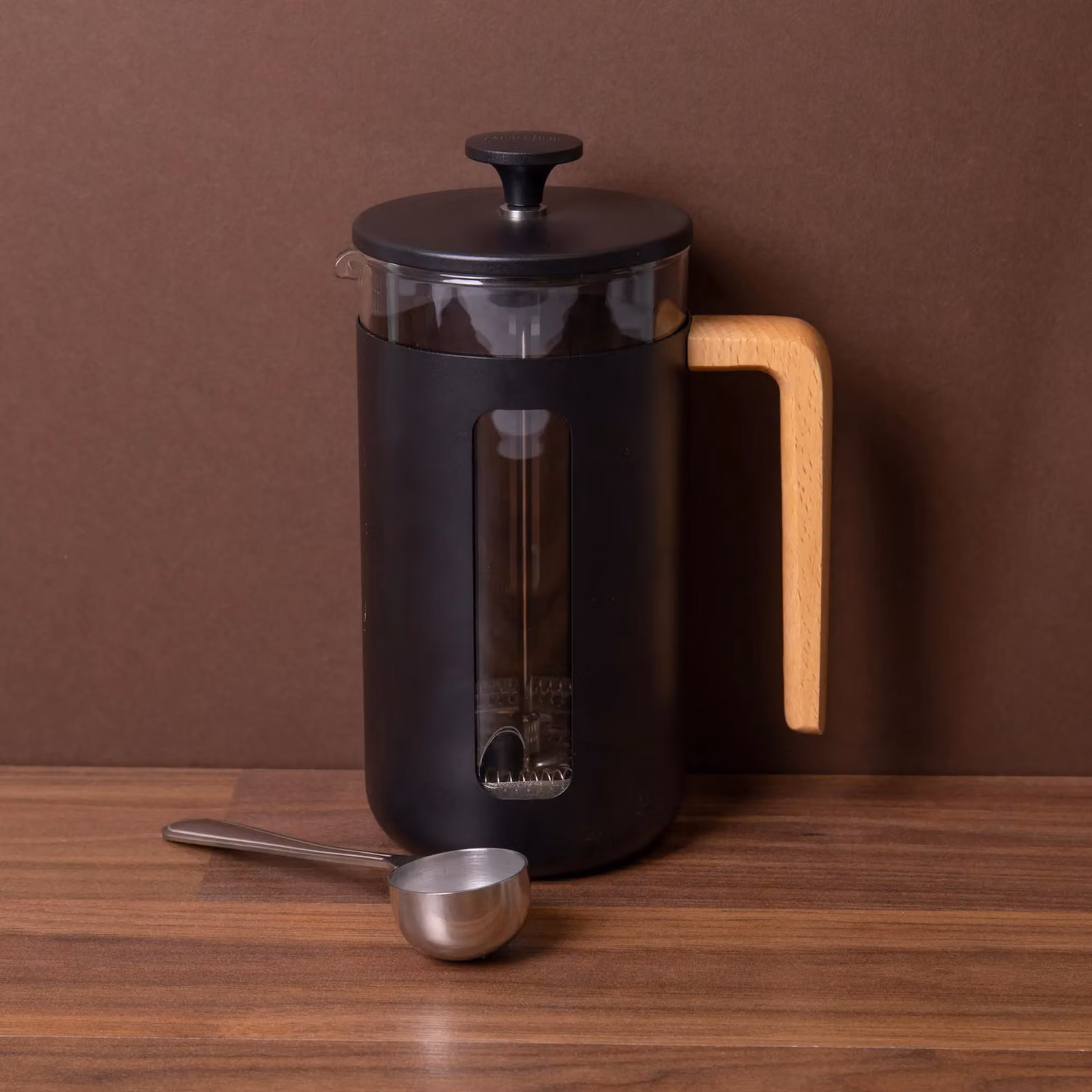 La Cafetiere Pisa 8-Cup Black Cafetiere and Stainless Steel Coffee Measuring Scoop Set – 2