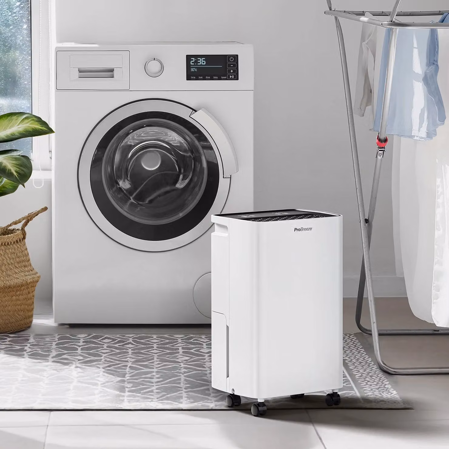 Pro Breeze 6L Low Energy Compact Dehumidifier in White – 2