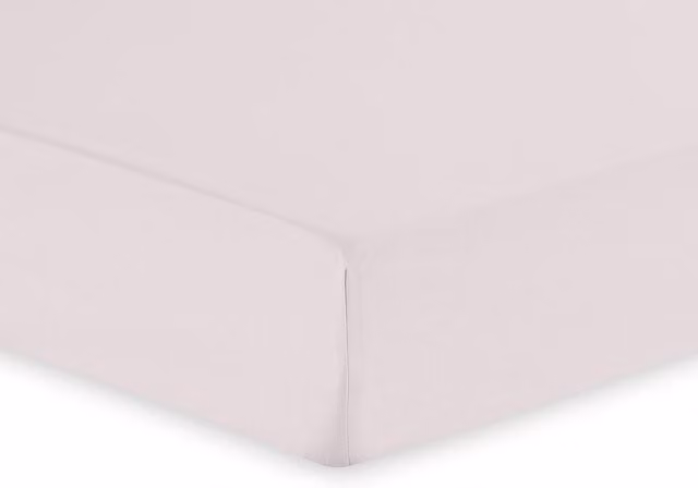 My Home Polycotton Fitted Sheet in Pink, 140 x 200 cm