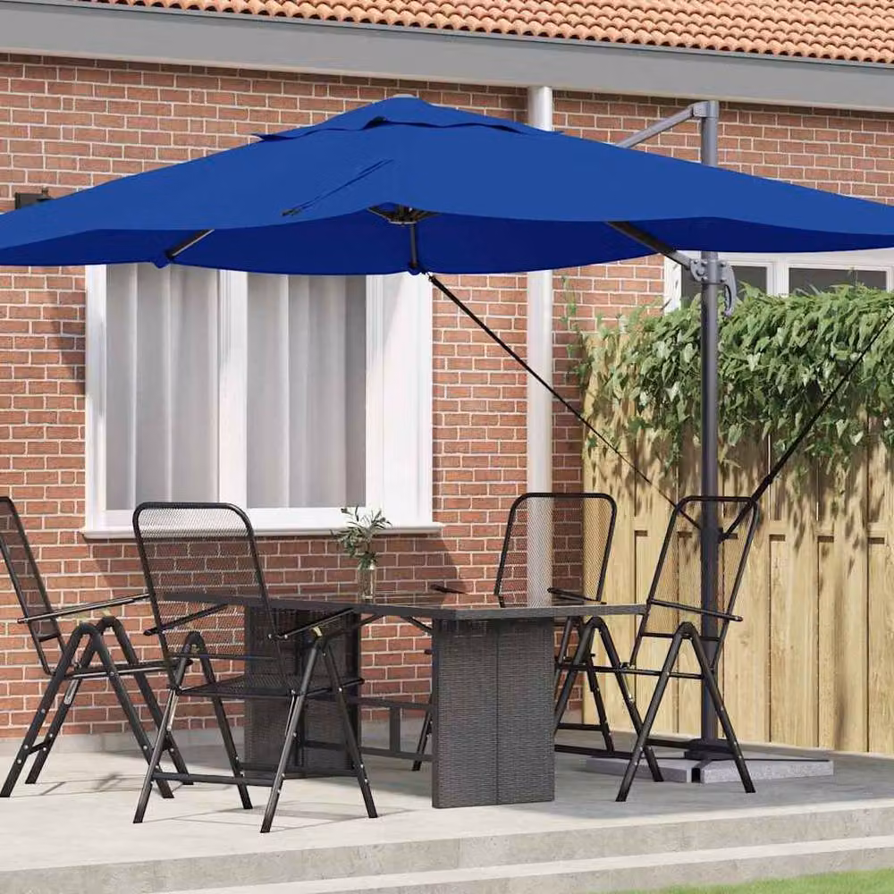 Berkfield Home Azure Blue Cantilever Garden Umbrella – 2