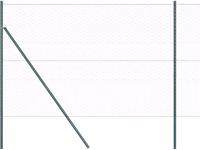 Berkfield Home Green Steel Hexagon Fence, 1.5 x 100 m