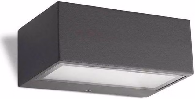 Netlighting Nemesis Aluminium Up and Down Outdoor Wall Light in Urban Grey, IP44 Rated – 1
