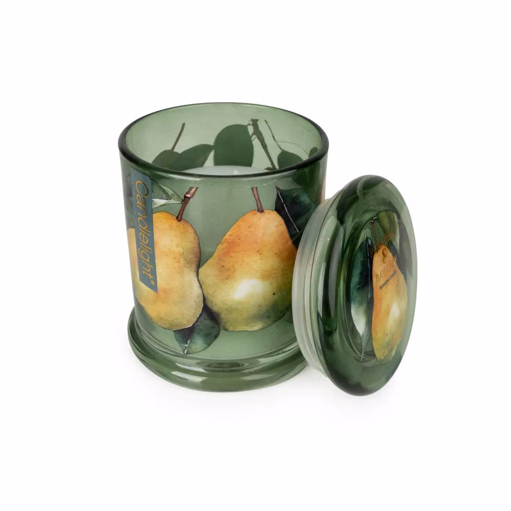Madison & Mayfair Large Pear Tree & Bay Leaf Lidded Jar Candle in Green – 2