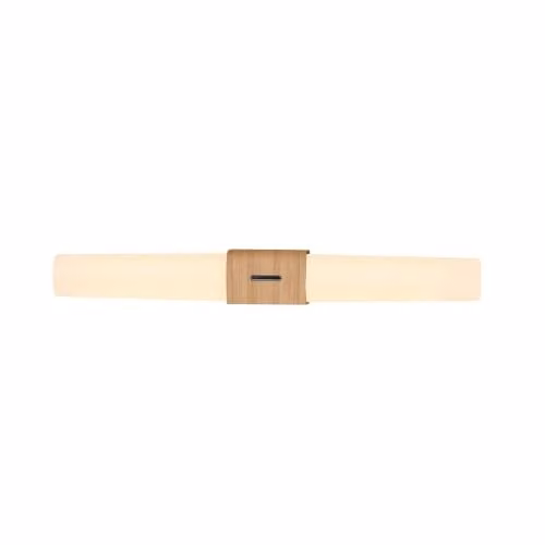 Nordlux Helva LED Wall Light for Bathrooms, Brown and White Wood Effect, 3000k Warm White, IP44