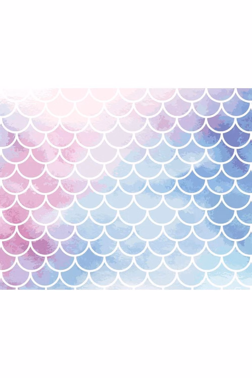 Origin Murals Watercolour Mermaid Scales Wall Mural, Multicolour, W: 300 cm, H: 240 cm – 2