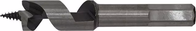 Loops Silver Hardened Auger Wood Drill Bit with Hexagonal Shank, 16 x 100mm – 1