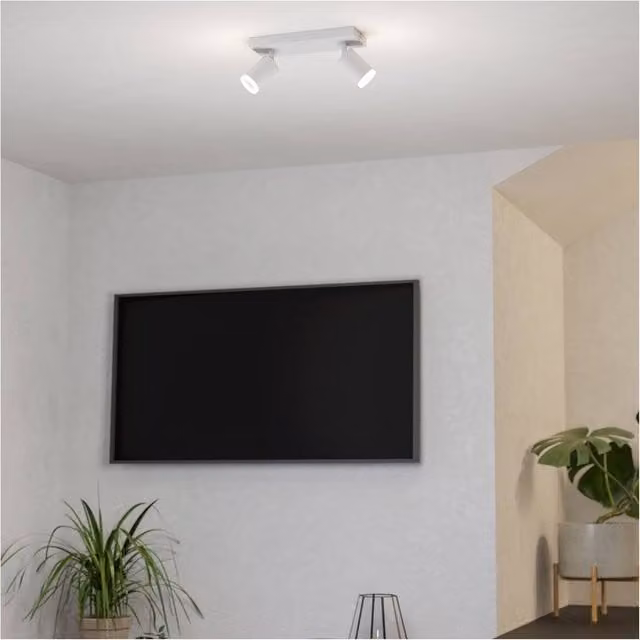 Loops Modern White LED Bar Ceiling Spotlight with Bulb Included – 1