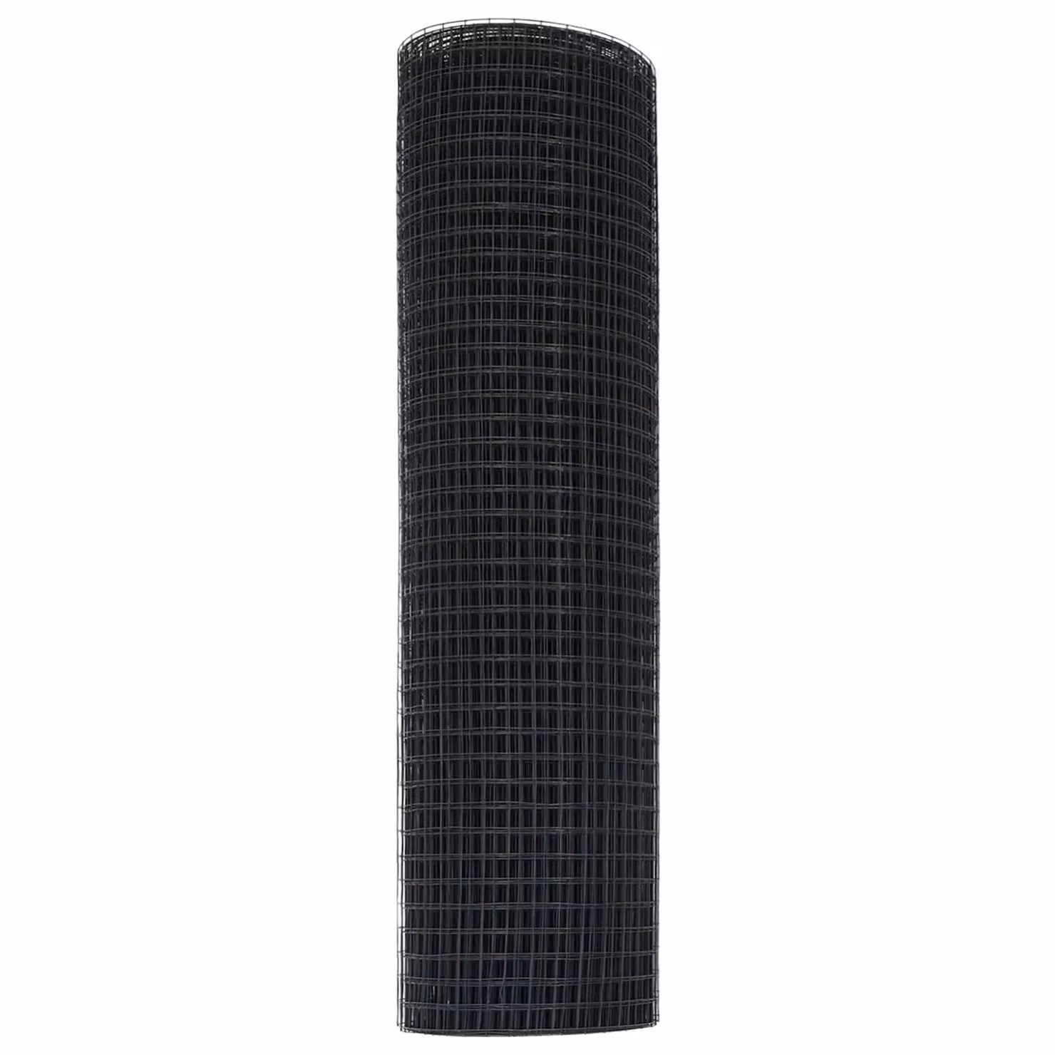 Berkfield Home Grey PVC-Coated Steel Single-Bar Welded Wire Fence – 4