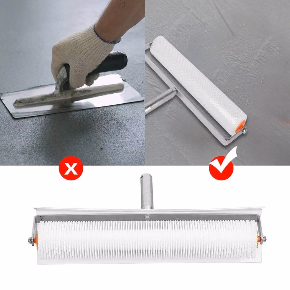 VOGREX White Spike Aeration Roller for Self-Levelling Screed, Width: 500 mm, Spike Height: 13 mm – 3