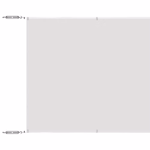 vidaXL Vertical Awning in White Oxford Polyester Fabric, W: 140 cm, L: 600 cm