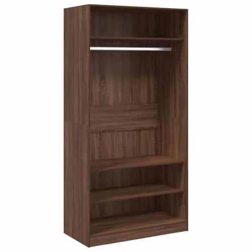 vidaXL Modern Wardrobe in Brown, W/D/H: 100 x 50 x 200 cm