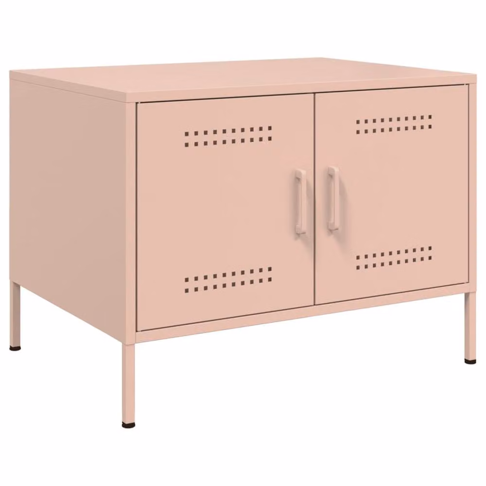 Berkfield Home Pink Metal Coffee Table W: 68 cm, D: 50 cm, H: 50.5 cm – 2