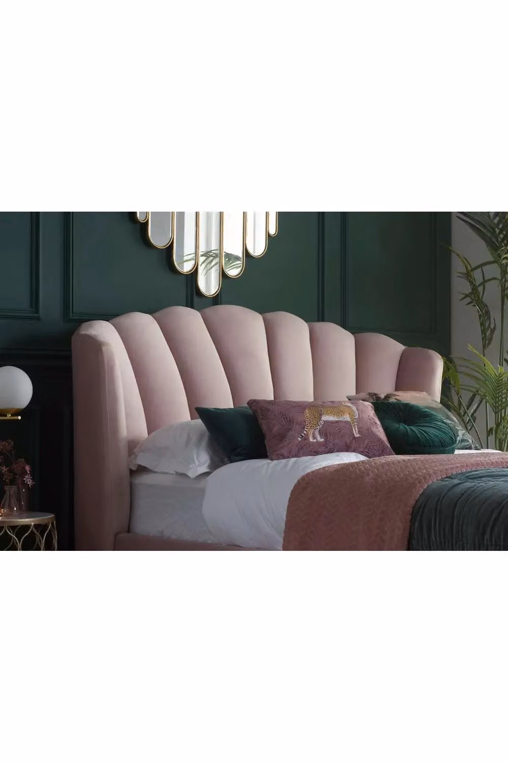 Birlea Lottie Pink Velvet Fabric Ottoman Bed Frame, King Size (180 x 200 cm) – 2