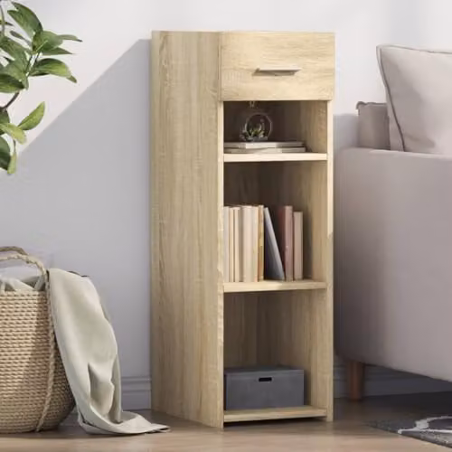 vidaXL Sonoma Oak Sideboard in Brown, W/D/H: 30 x 42.5 x 93 cm – 2