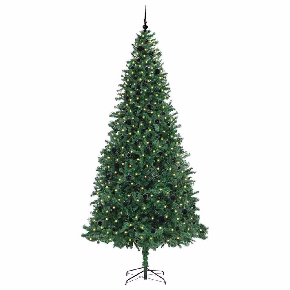 Berkfield Home Artificial Green Christmas Tree with 300 LEDs and Stand, Height: 300 cm – 2
