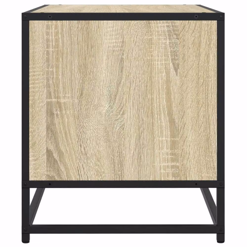 Berkfield Home Sonoma Oak TV Cabinet in Beige, W/D/H: 91 x 40 x 46 cm – 4