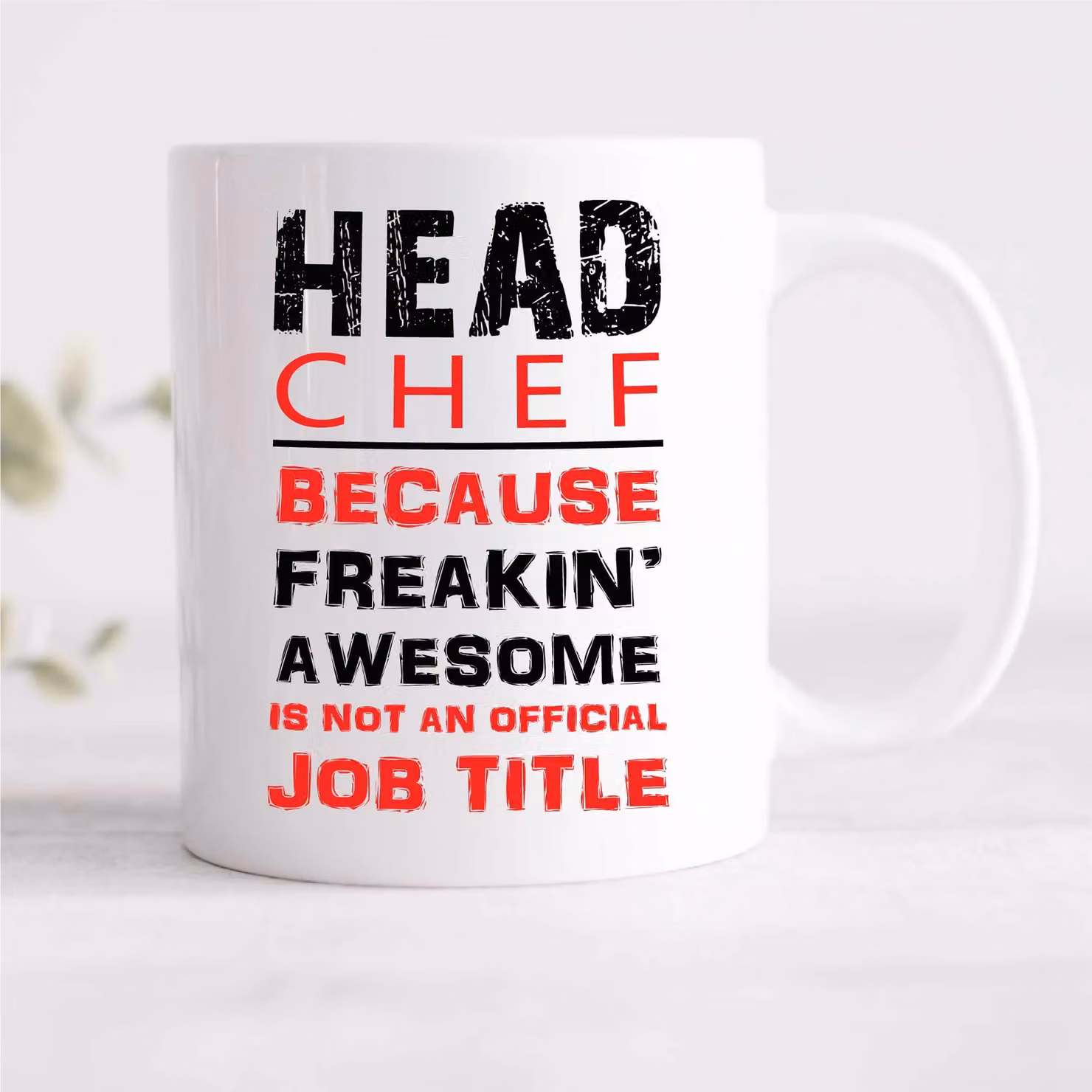 60 Second Makeover Limited Head Chef Red and White Ceramic Mug – 2