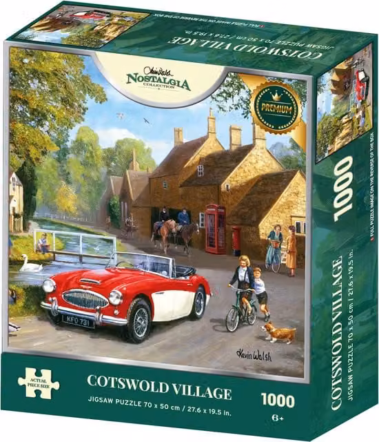 Nostalgia Collection Cotswold Village 1000 Piece Jigsaw Puzzle in Multicolour