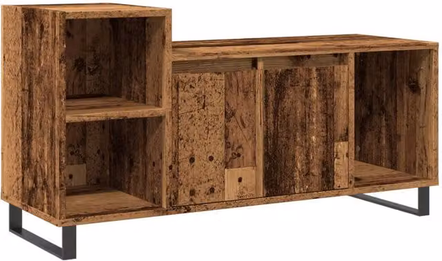 Berkfield Home Rustic Old Wood TV Cabinet in Brown, W/D/H: 100 x 35 x 55 cm – 1