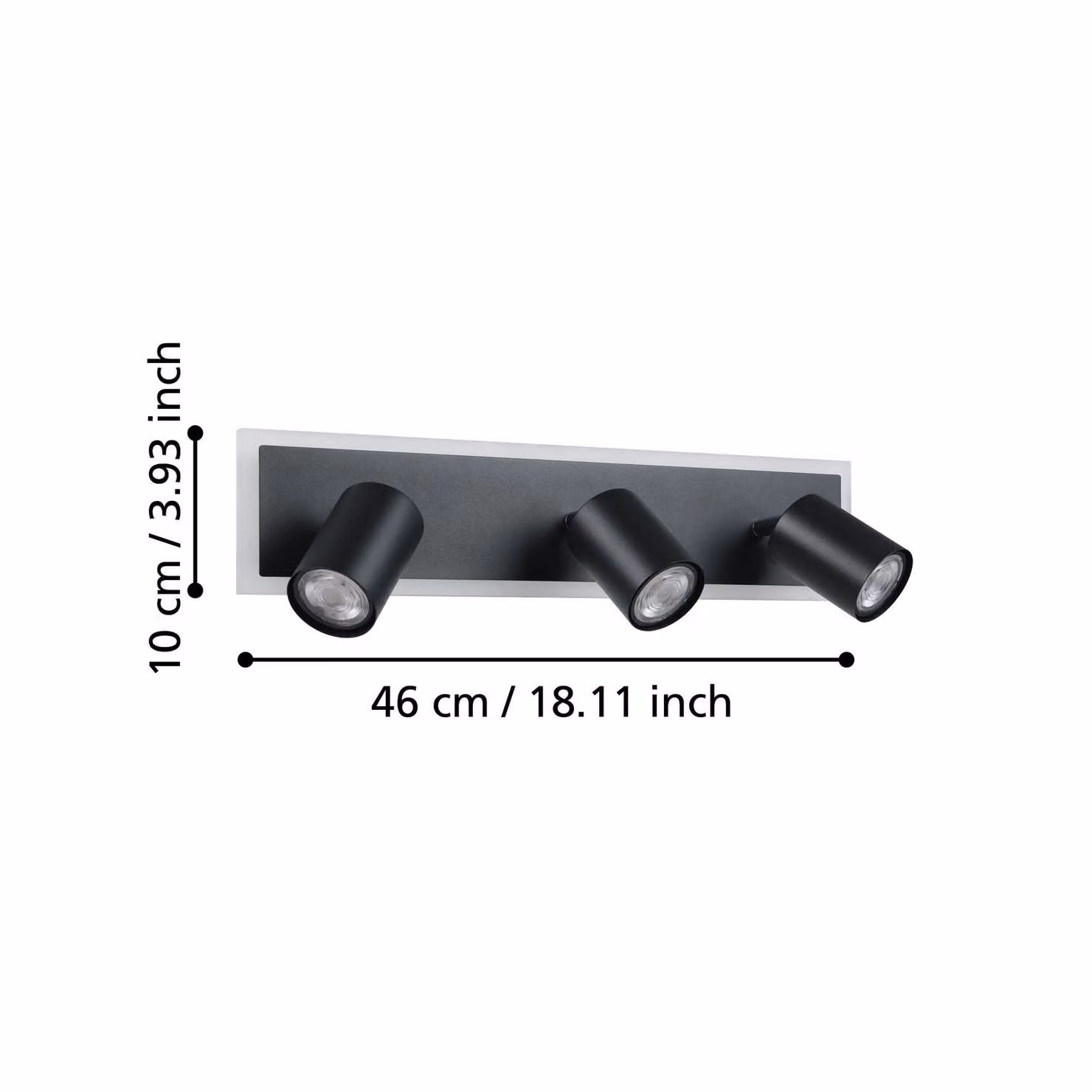 Eglo Rimbocchi 1 Black Metal Adjustable LED Ceiling Spotlight – 3