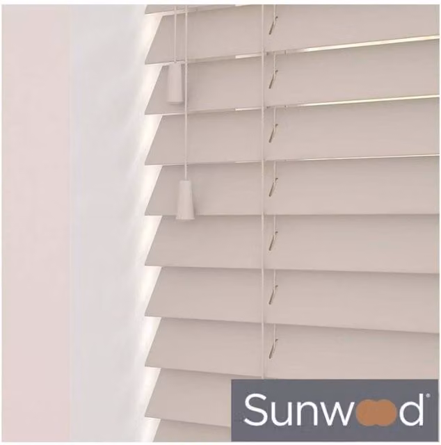 NewEdgeBlinds Wooden Venetian Blinds in Heather Oak, Width: 210 cm