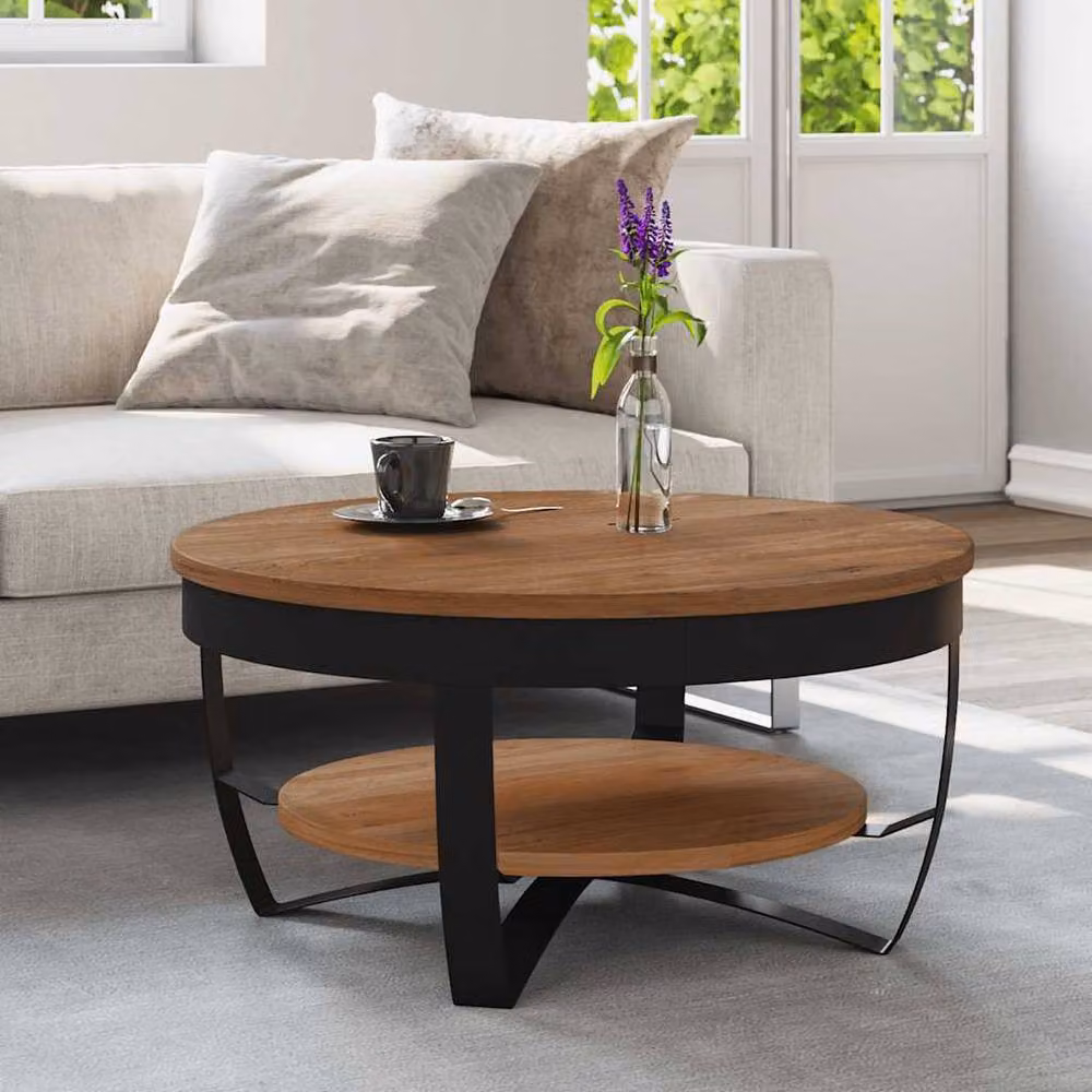 Berkfield Home Square Coffee Table in Brown Solid Acacia Wood W/D/H: 65 x 65 x 32 cm – 2