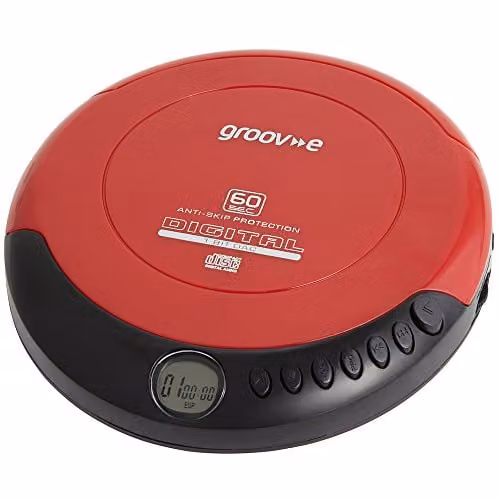 Groove Retro Series Personal CD Player - Red