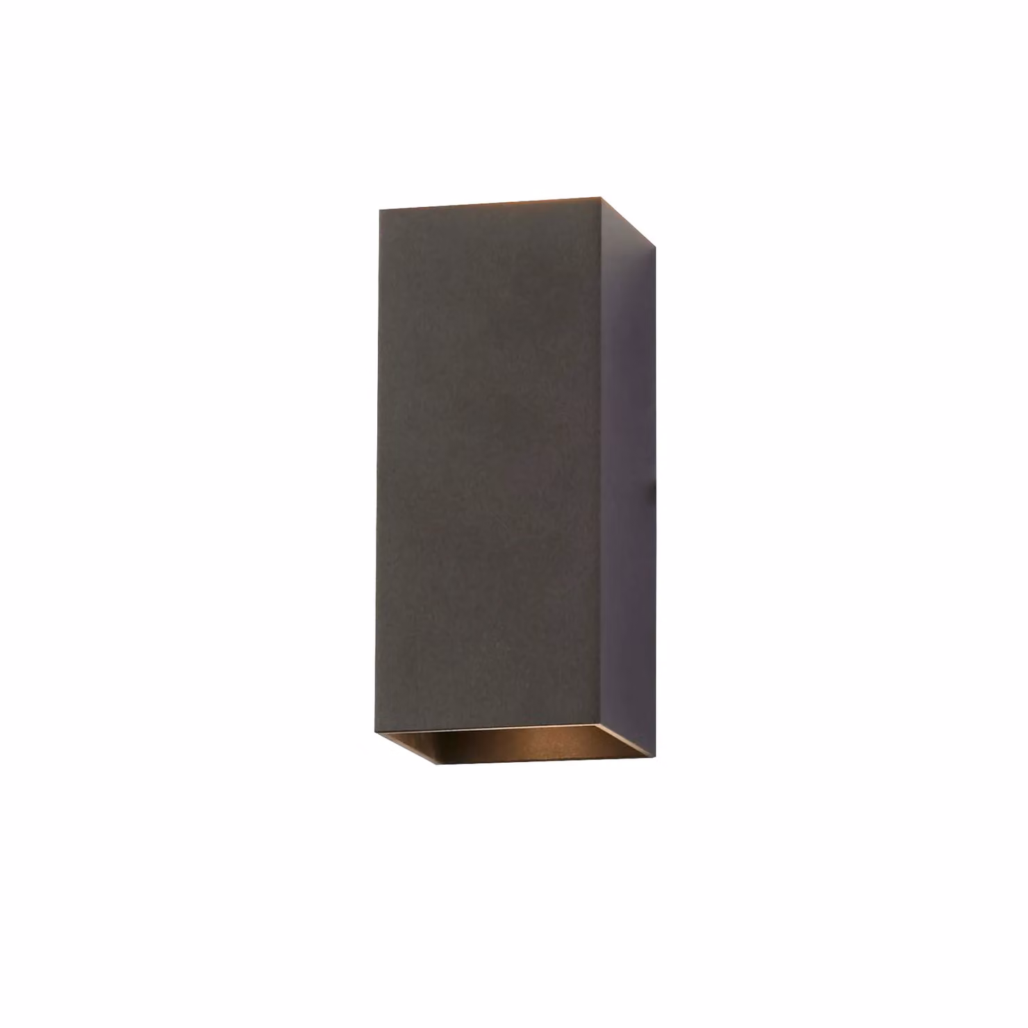 Lighting Collection London Square Up & Down LED Wall Light in Black Aluminium – 2