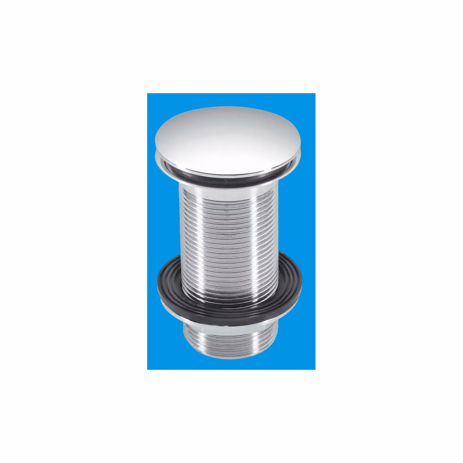 McAlpine CWU60-CB Chrome Plated Brass Clicker Basin Waste in Silver – 2