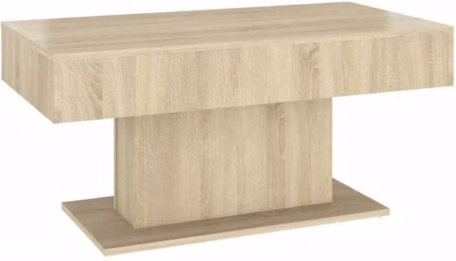 Berkfield Home Sonoma Oak Coffee Table in Light Brown, W/D/H: 96 x 50 x 45 cm