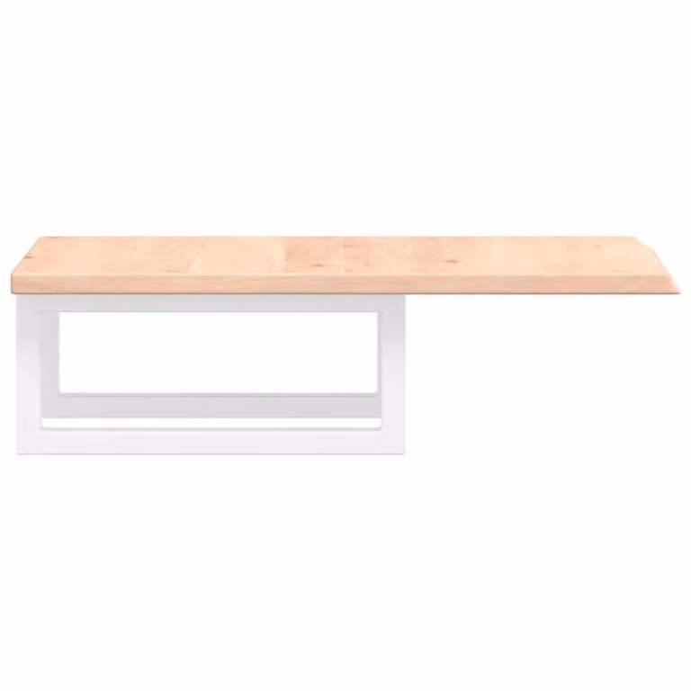 Berkfield Home Wall Mounted Basin Shelf in Brown Oak and Steel