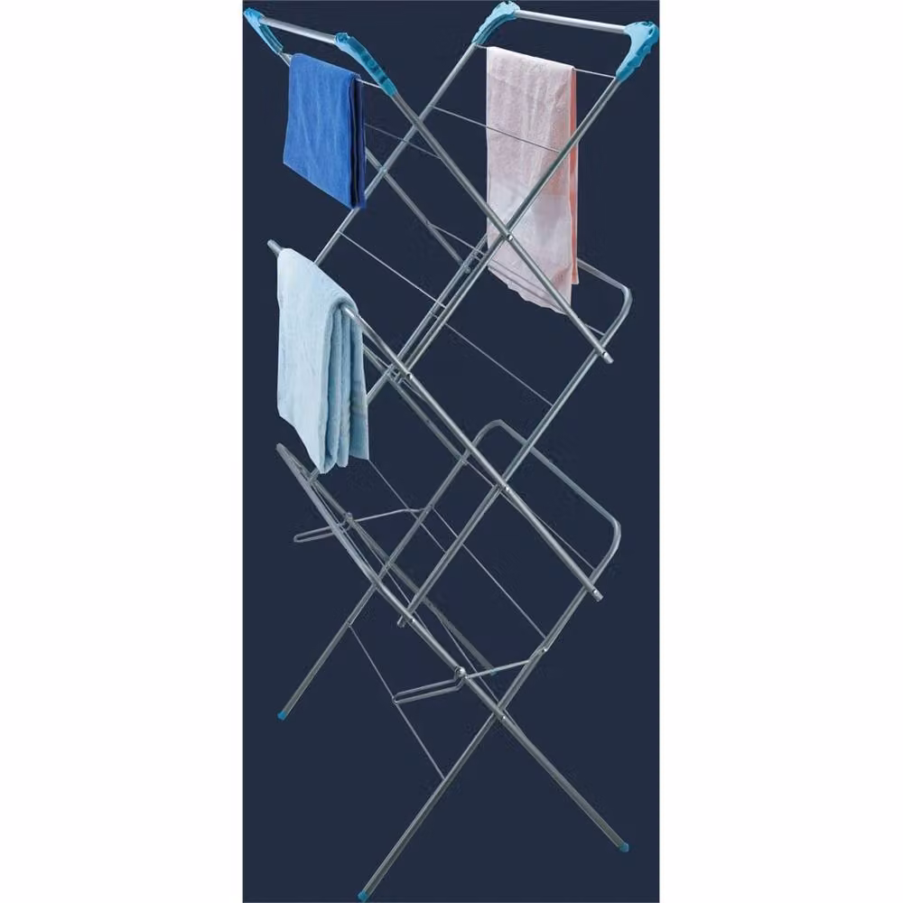 Nordara 3 Tier Foldable Metal Clothes Dryer Airer in Silver – 2
